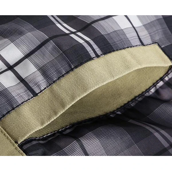 Mens Spring Autumn Stand Collar Multi Pocket Outdoor Jacket