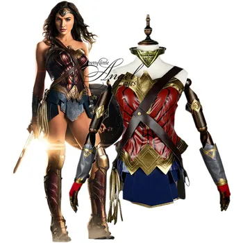 

DC Super Hero Wonder Woman Costume Cosplay Halloween Party Full Set