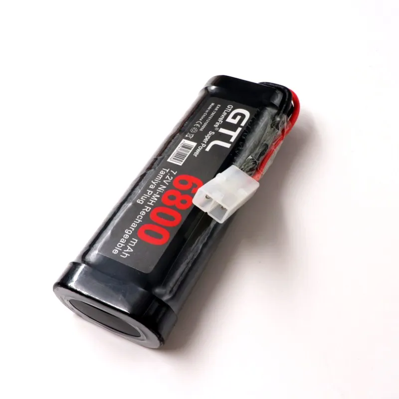 /Nueva 7,2V batera 6800 mAh Ni-MH Paquete de bateras para RC coche Camin Buggy Barco tanque Ni-MH bateras Gris La cena de