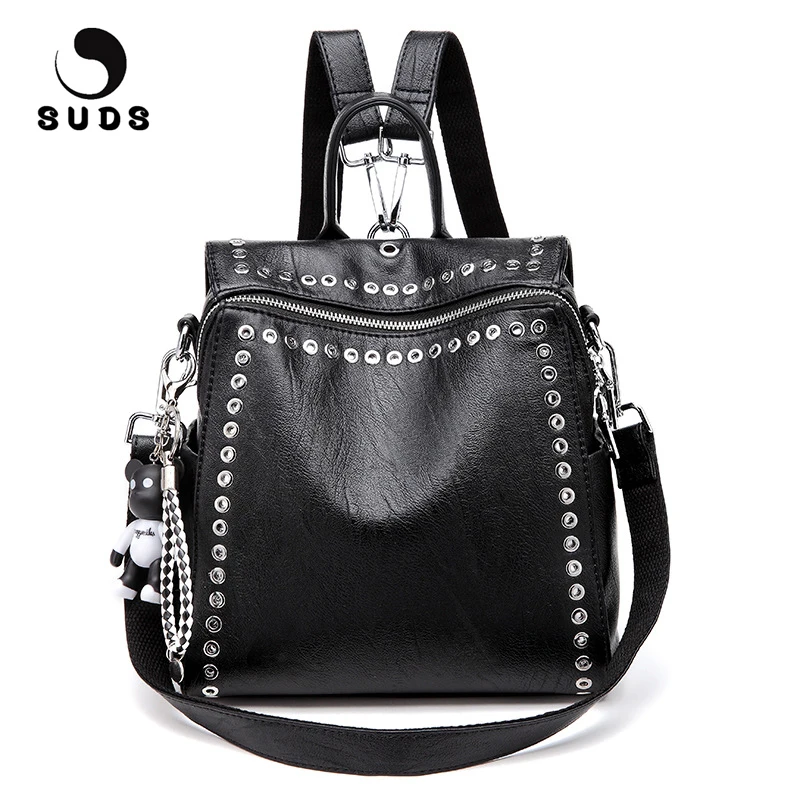Espuma de las mujeres de la marca de Mochila de cuero de la PU nueva estudiante de moda remache DE LA ESCUELA bolsos de hombro bolso de hombro Mujer viajar mochila Mochilas de Mujer Espuma de las mujeres de la marca de Mochila de cuero de la PU nueva estudiante de moda remache DE LA ESCUELA bolsos de hombro bolso de hombro Mujer viajar mochila Mochilas de Mujer