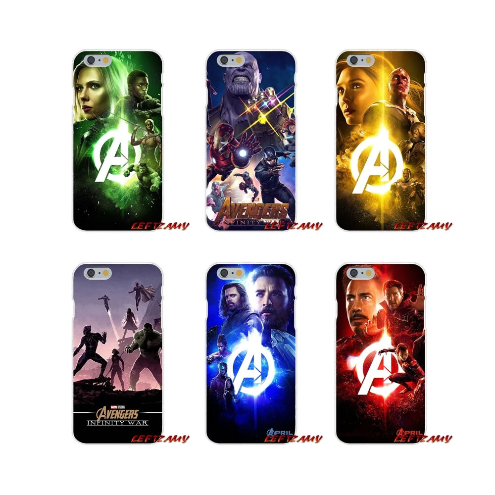 COOL Avengers Infinity War For iPhone X XR XS MAX 4 4S 5 5S 5C SE 6 6S 7 8 Plus Accessories Phone Cases Covers | Мобильные телефоны