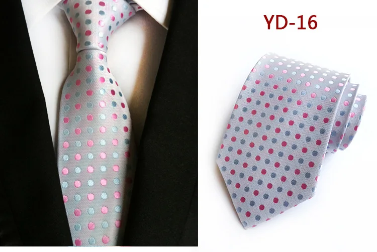 Винтажные мужские галстуки 8 см., галстуки для формального платья, галстуки, повседневные Галстуки в горошек, деловые шелковые галстуки для свадьбы, вечерние галстуки для жениха, мужские подарочные галстуки