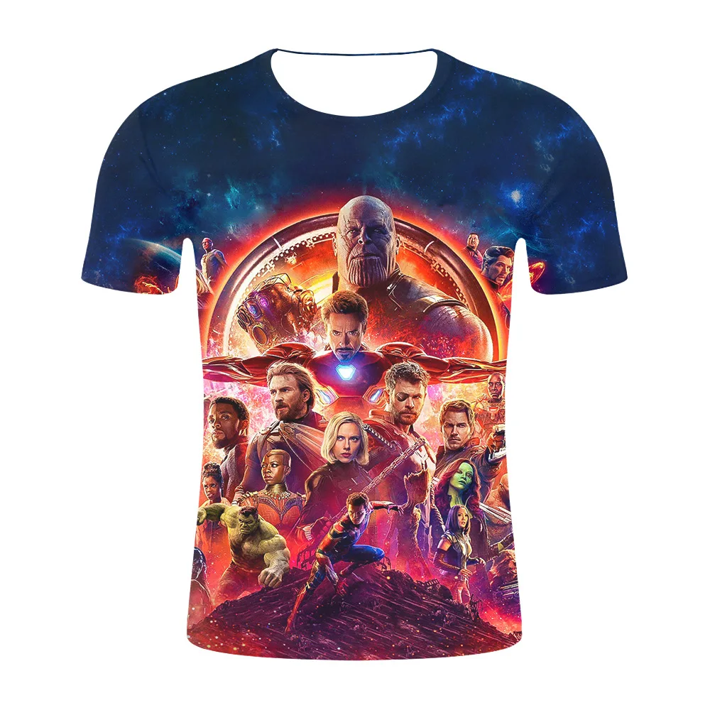 

New design t shirt men/women marvel movie Avengers Endgame 3D print t-shirts Short sleeve Harajuku style tshirt streetwear tops