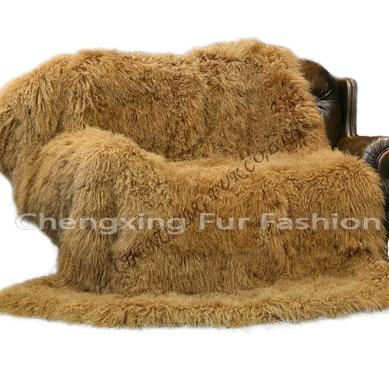 

CX-D-23D Customize Design Home Decorated Retail Genuine Lamb Fur Blanket