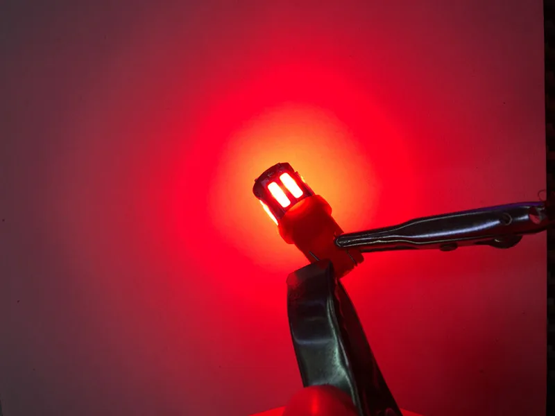 100pcsc T10 194 168 7014 10 SMD W5W 10 Led Auto Door Lights Instrument Lamps White Red Yellow Blue Indicator Lights Super Bright (6)