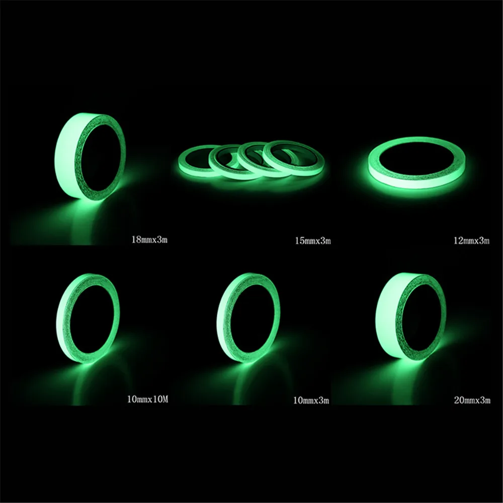 Самоклеящаяся светящаяся лента наклейка на стену Noctilucan ночное видение