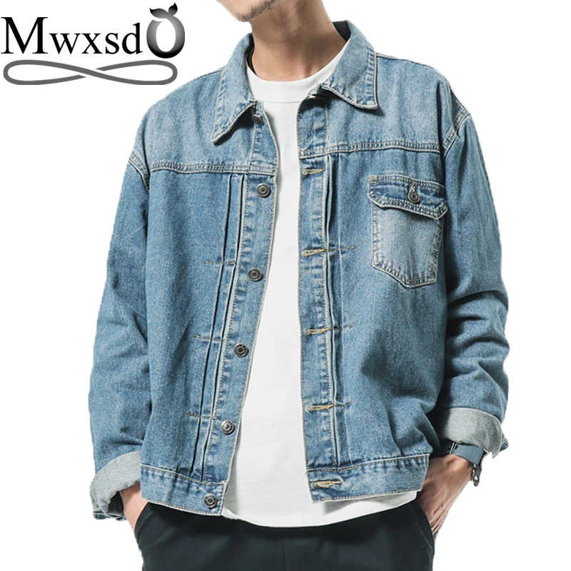 chaquetas de mezclilla algodón de moda para hombre primavera chaqueta de jean bordada chaqueta casual estilo japonés Chaqueta hombre| Chaquetas| -