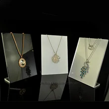 Акриловое L ожерелье Dislay стойка ожерелье держатель кулон показывающий мольберт со стойкой витрина 3 Цвета