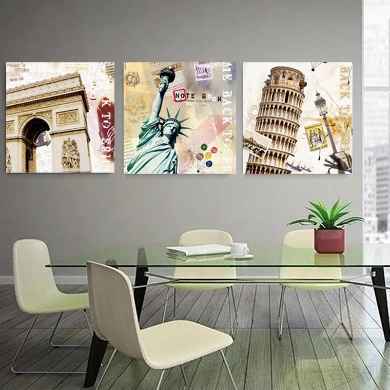 No Frame 3 Pieces Canvas Wall Art Picture Canvas Painting New York ... No Frame 3 Pieces Canvas Wall Art Picture Canvas Painting New York ...