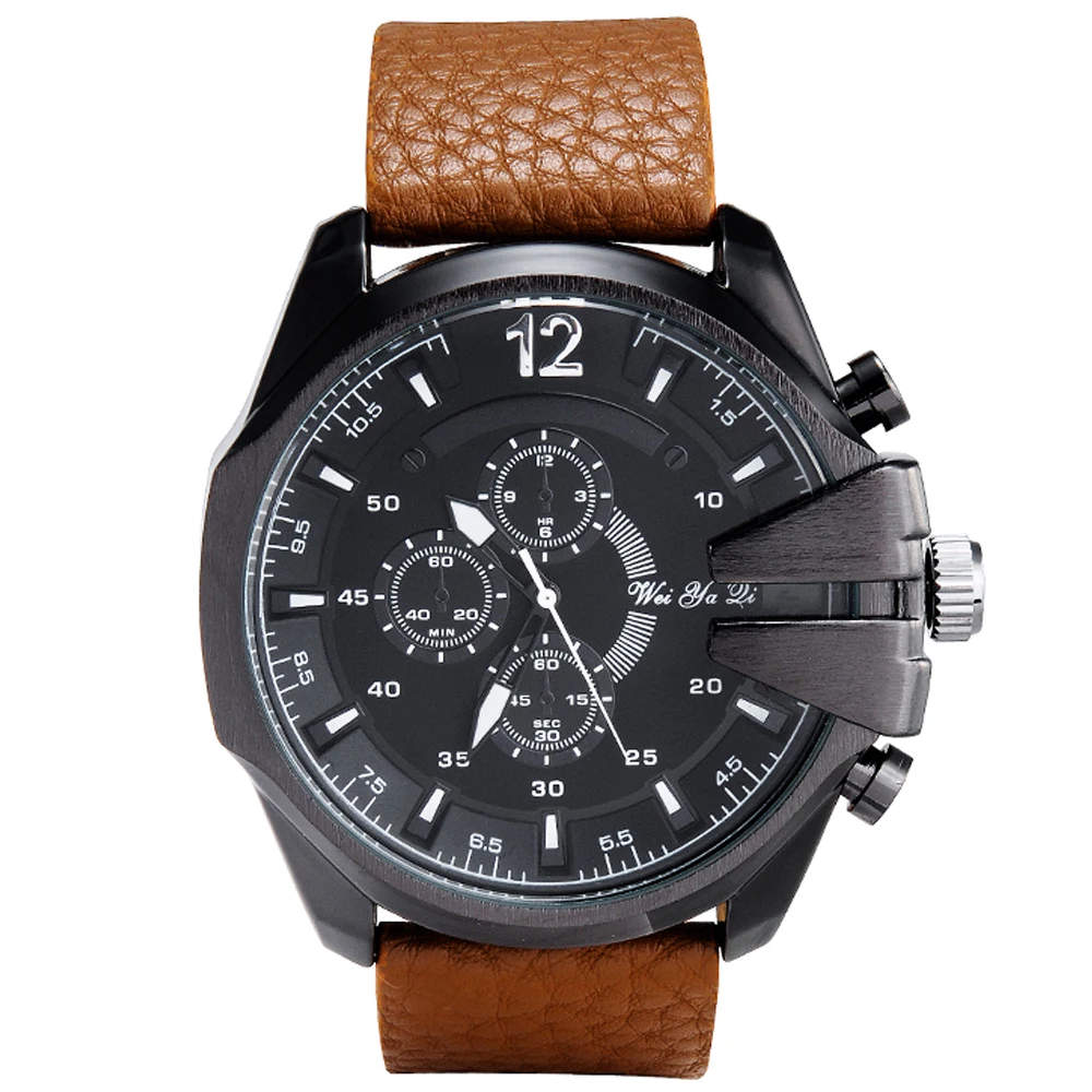 top luxury brand weiyaqi quartz watches for men dz style military watch free shipping (5)
