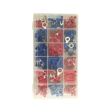 

330pcs Assorted Full Insulated Fork U-type Set Car Auto Terminals Connectors Assortment Kit Electrical Crimp Spade Ring