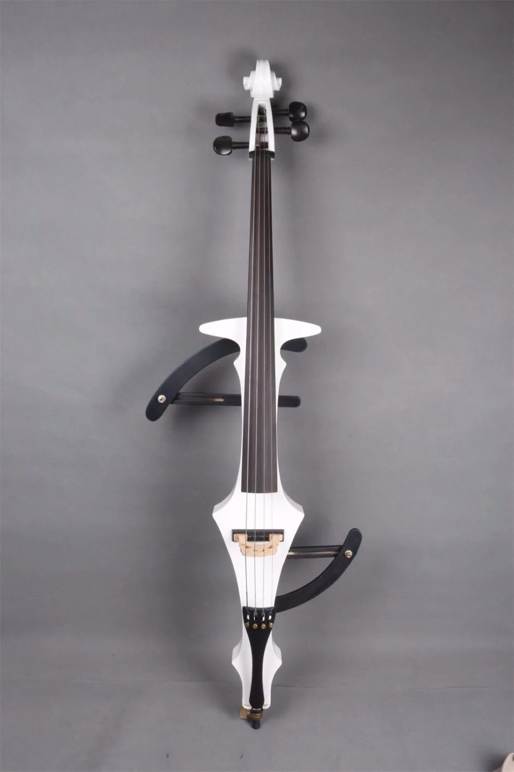 New 4/4 Electric Cello Silent Powerful Sound Ebony Part Hand Play EC4