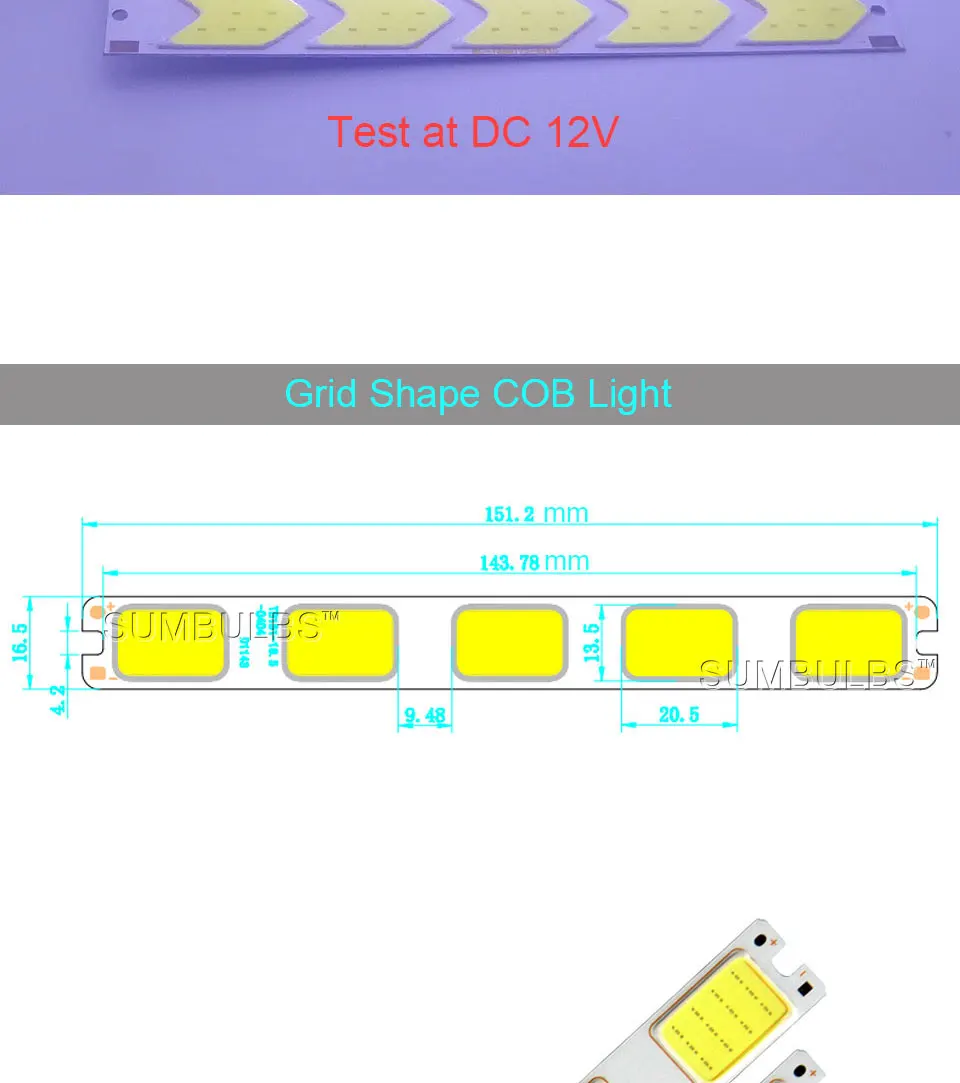 Special Shape COB LED Light Strip DC 12V 5W 6W Cold White LED Bulb with Star Grid Arrow Shape DIY Work Home Car Decor Lighting (10)
