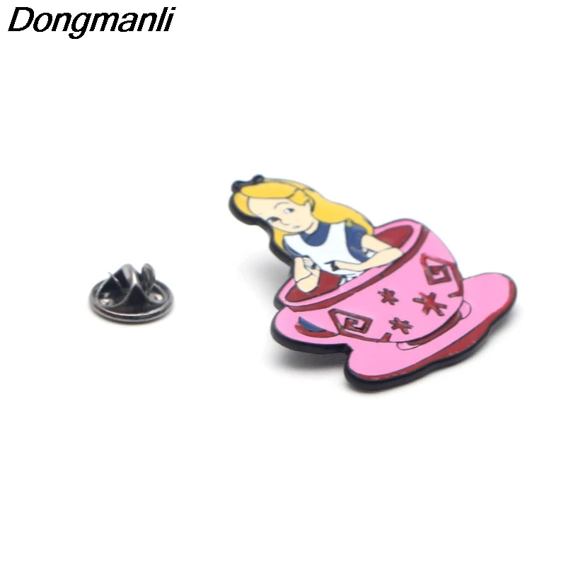 P2195 Dongmanli мультфильм эмаль булавки и броши дети для значка подарок ювелирные изделия