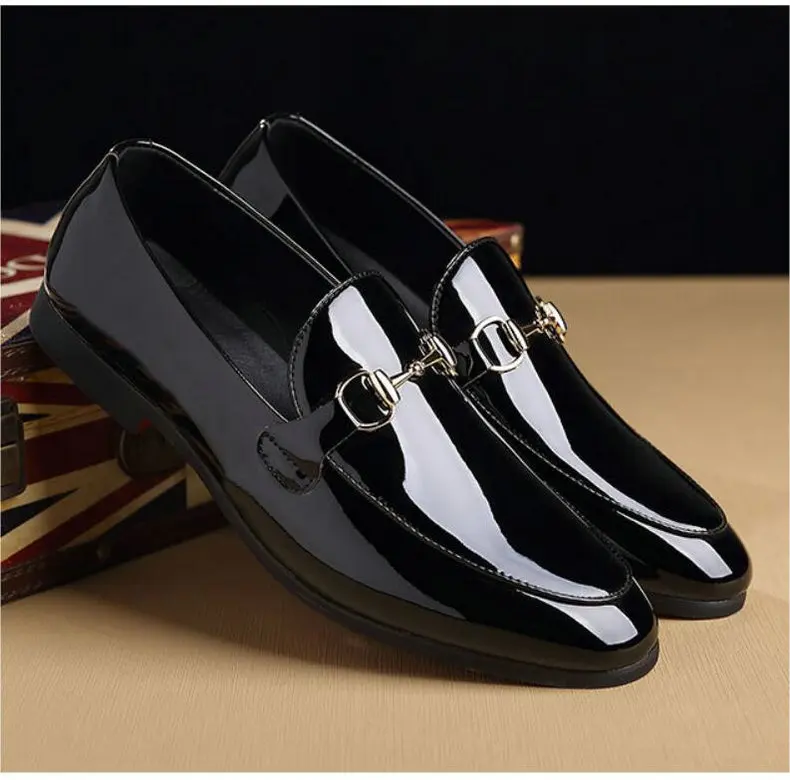 Men's Casual Shoes Loafers Spring Autumn Slip-On Loafers Men Black Mens Shoes Casual Mens Loafers Rivet Big Size 46 47 48 Socks (1)