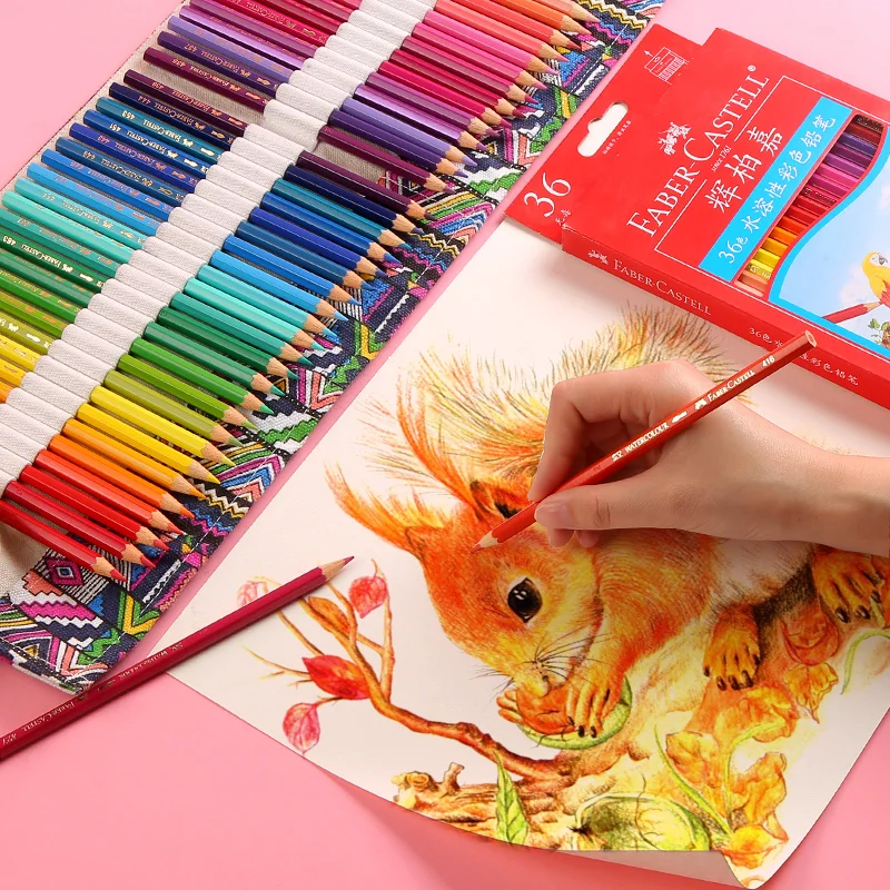 Billige Faber Castell 36 48 72 Farbige Bleistifte Set Professionelle Malerei Fettige Farbe Bleistift Set Für Zeichnung Skizze malerei Kunst Liefert