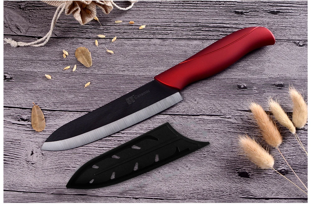 XYj Master Chef Ceramic Kitchen Knife Set 3"Paring 4"Utility 5"Slicing 6"Chef Kitchen Knife High Hardness Ceramic Cooking Tools