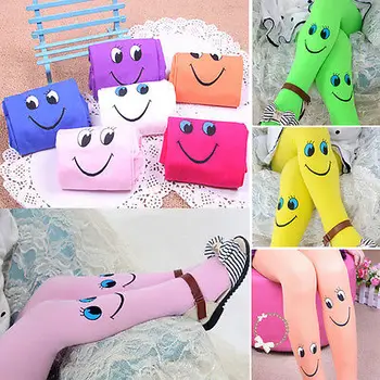 

5 Colors Girls Tights Stockings 2019 Kids Girls Cute Slim Pantyhose Stockings Velvet Tights High Full Foot Stockings 3~8T