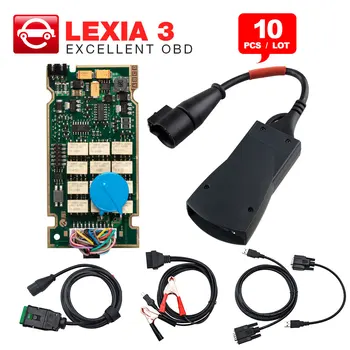 

10pcs Lexia 3 PP2000 Full Chip Diagbox V7.83 with Firmware 921815C Lexia3 V48/V25 For Citroen for Peugeot OBDII diagnostic tool