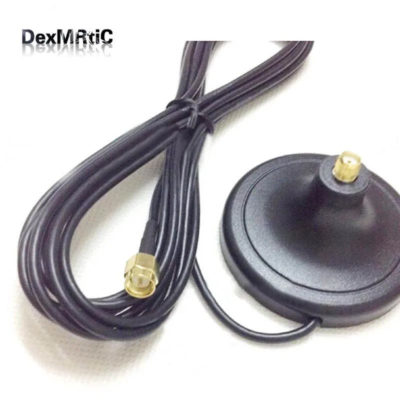 

1PC GSM GPS WIFI wireless module antenna base magnetic extension adapter with 3M cable SMA male