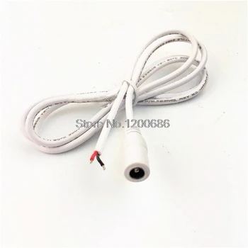 

0.5M 20AWG 0.5mm2 White Female DC 2.1mm x 5.5mm Wire Power Pigtails Socket wire harness for CCTV Security Camera