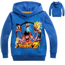 Толстовки для мальчиков с героями мультфильмов Dragon Ball Z Goku DBZ, толстовки для девочек, верхняя одежда, Весенняя детская одежда, детская одежда с длинным рукавом и капюшоном