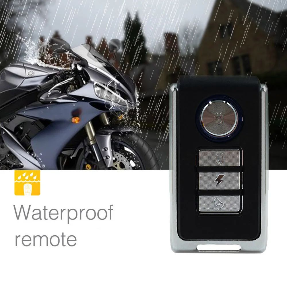 12V 125dB Motorcycle Security Alarm Lock Moto Anti theft Safety Alarm