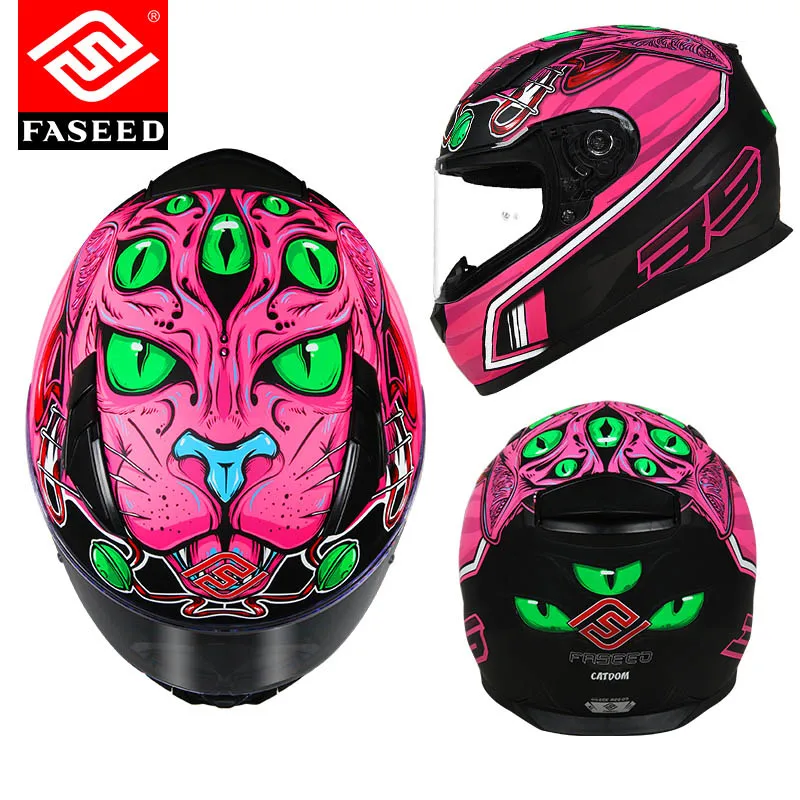 FASEED шлем мужской защитный мотоциклетный шлем для верховой езды женский локомотив шлем для бега мотоциклетный шлем - Цвет: Model 6