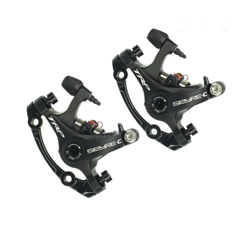 C Alloy Mechanical Disc Brake Caliper SPYRE-C Front//Rear//Pair W//Or W//o 160mm Rotor with Adapter Screws Bicycle disc Brake Rotor Original TRP Spyre