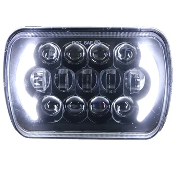 

5" x 7" 7x6 Inch LED Rectangular LED Headlight H6054 H5054 H6054LL 69822 6052 6053 for Jeep Cherokee XJ Truck 4X4 Offroad (5x7)