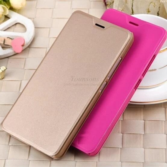 

luxury PU leather Smart flip Cover For Xiaomi mi4i case with Stand Original mi redmi note 2 3 redmi pro