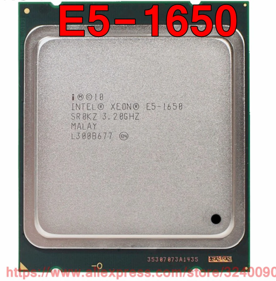 Intel Xeon CPU E5 1650 SR0KZ 3.20GHz 6 Core 12M LGA2011 E5 1650 ...