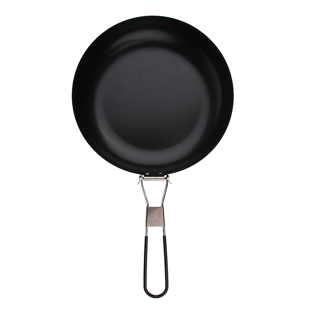 Frying Pan Outdoor Portable Camping Folding Pot Cookware Non-stick Pan 24cm