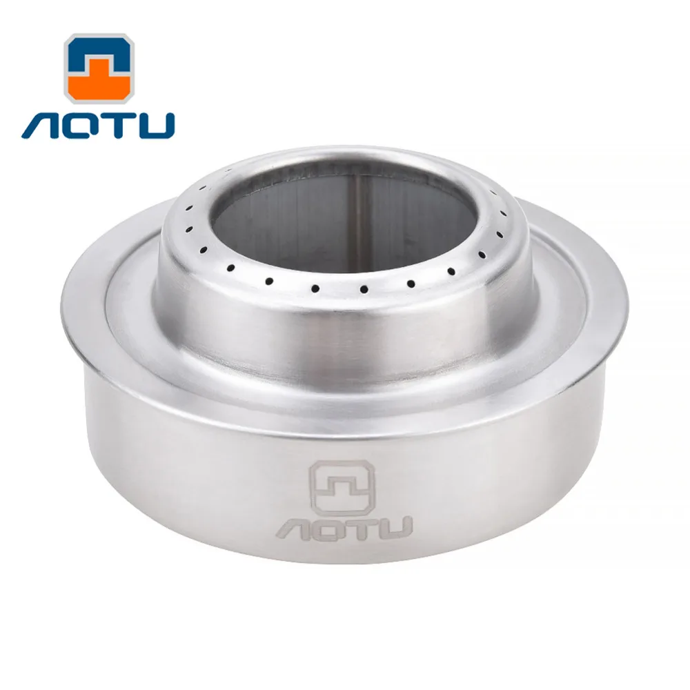 

AOTU Mini Portable Solid Liquid Alcohol Stove Furnace for Outdoor Hiking Camping Windproof Gas Stove Picnic Cooker Cookware