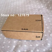 50 шт. 9 4x6 2x3 см крафт бумажная коробка упаковка прямоугольная