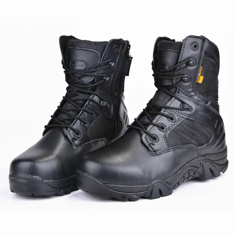 

Military Men Tactical Boots Leather Desert Combat Army Boots Hiking Shoes Travel Male Trekking Boots