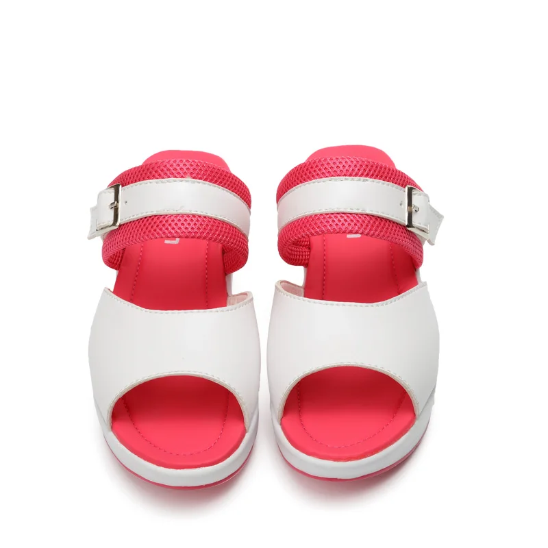 WeiDeng Повседневное Женская обувь на платформе Sandalias sandalia feminina платформы клинья