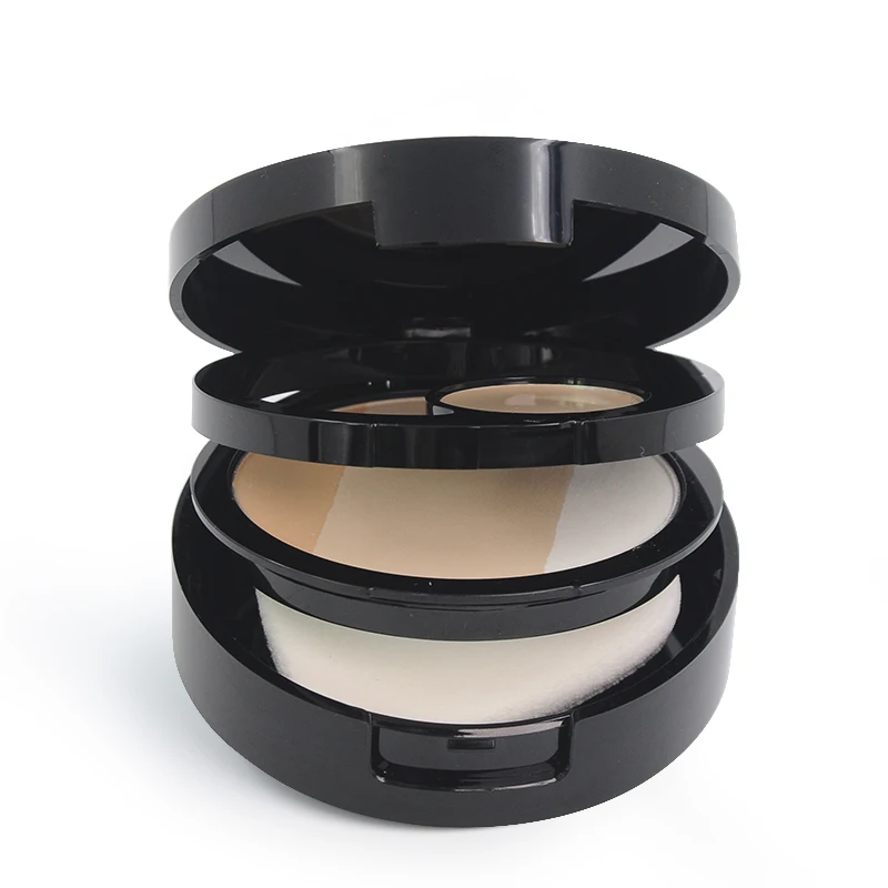 HENLICS Full Effect Foundation Makeup Powder Waterproof Whitening Shimmer And Matte 3 Colors Pressed Powder Make up Palette (4)