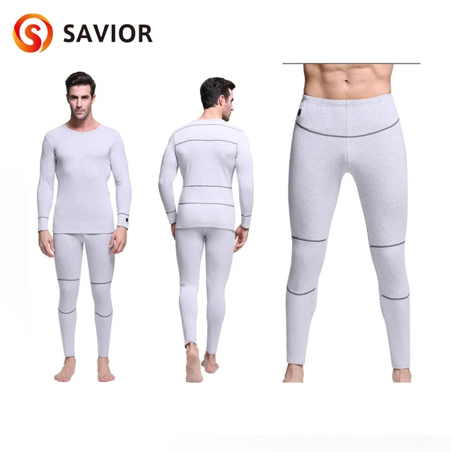 Cheap Savior heated underwear cycling biking outdoor sport winter use 40-55 degree 3 level control men's gift keep warming confortable