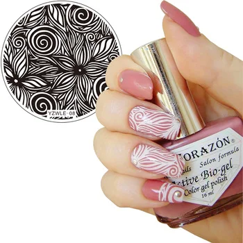 YZWLE 1 Pc Kaleidoscope Designs Nail Art Stamp Template Image Plate YZWLE Original Stamping Plates for Nails