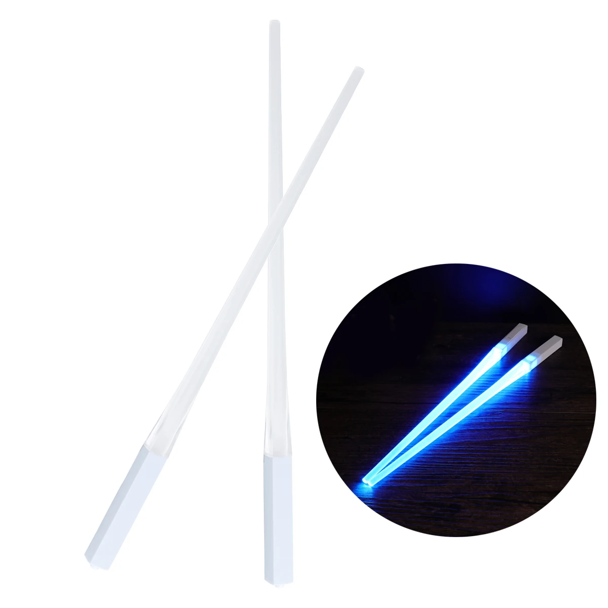 

1 Pair Of LED Chopsticks Creative Light Up Chopsticks Durable Lightweight Portable BPA Free And Food Safe Kitchen Accessories