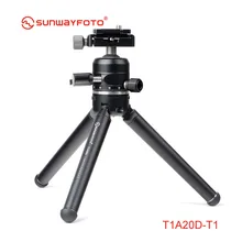 Sunwayfoto t1a20d-t mini trípode profesional para cámara soporte para movil tripodes DSLR y teléfono Accesorios con ballhead y rápido