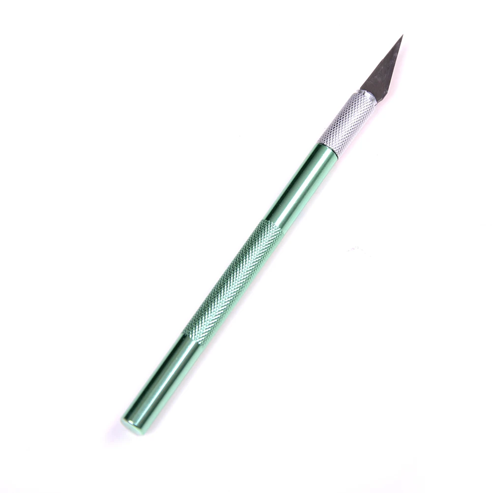 Нож для резьбы, прецизионный нож для резки, хобби, нож для глиняной скульптуры, лепка из керамики, полимерная глина, ремесло, резьба по бумаге, керамические инструменты - Цвет: Зеленый
