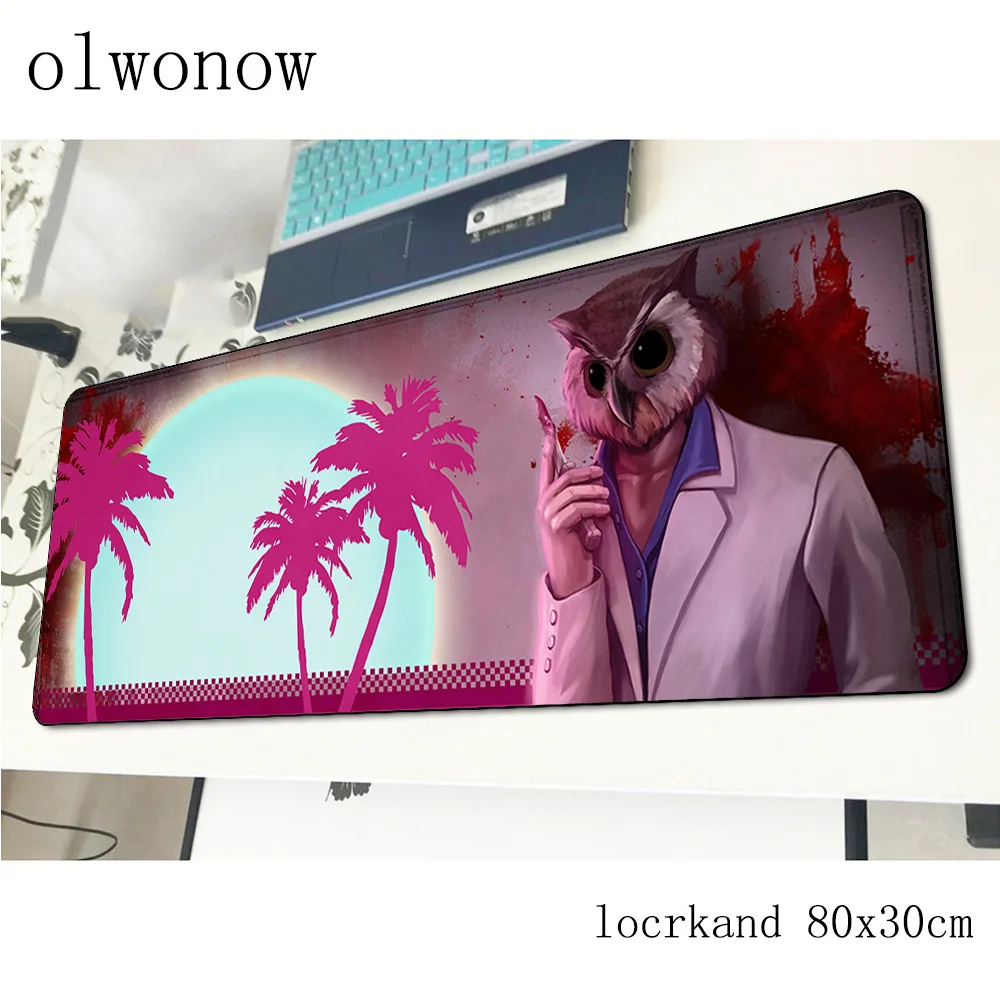 Коврик для мыши Hotline Miami геймер HD узор 800x300x3 мм игровой коврик модные аксессуары