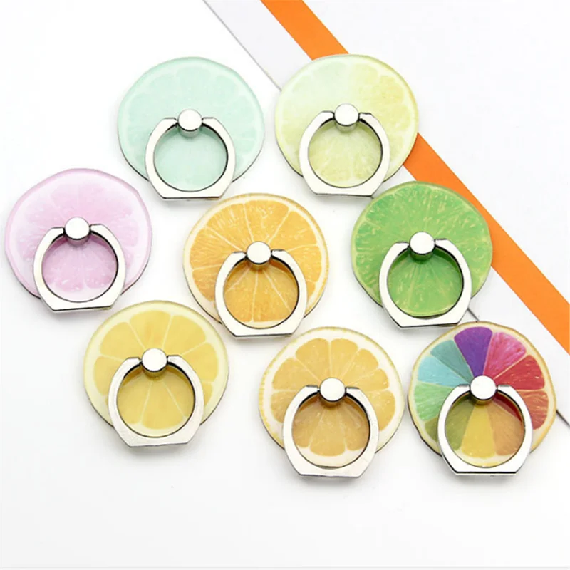 360 Gradi Limone Lime Frutta Anello Per Dito Supporto Per Smartphone Supporto Per Telefono Cellulare Supporto Per Iphone 8X6 7 Huawei P20 Lite