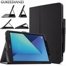 GUKEEDIANZI окно планшета S3 T825 чехол для Samsung Galaxy Tab S3 LTE T825 T820 9,7 дюймов из искусственной кожи Стенд складываемый чехол кейс
