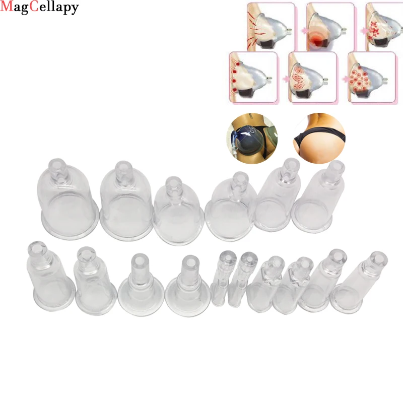 

Buttocks Massaging Cups - Vacuum Therapy Cups Set 16PCS/ 8PCS, Reduce Weight, Slim Up Body, Improve Leg Shape, Firm Up Skin