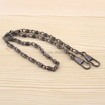 

20pcs/lot 40cm 15.7" short Metal Gun Black purse chains bag parts accessories for DIY patchwork crafts ,freeshipping