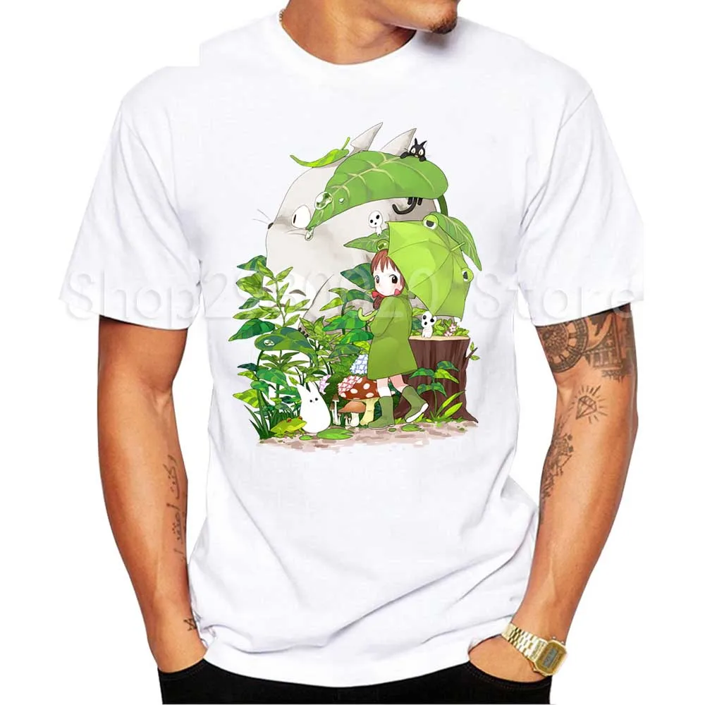 

Studio Ghibli Miyazaki Hayao Anime Spirit Away Mask No Face Bank Totoro Cartoon Men Women 3D Clothes Summer T-Shirt T Shirt Geek
