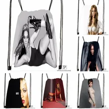 Пользовательские Бейонсе Drawstring сумка-рюкзак для парня девушку милый рюкзак дети сумка(черный назад) 31x40 см#180531-01-04